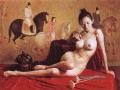 Lady of Guoguo auf einem Spring Outing Chinesisches Mädchen Nude